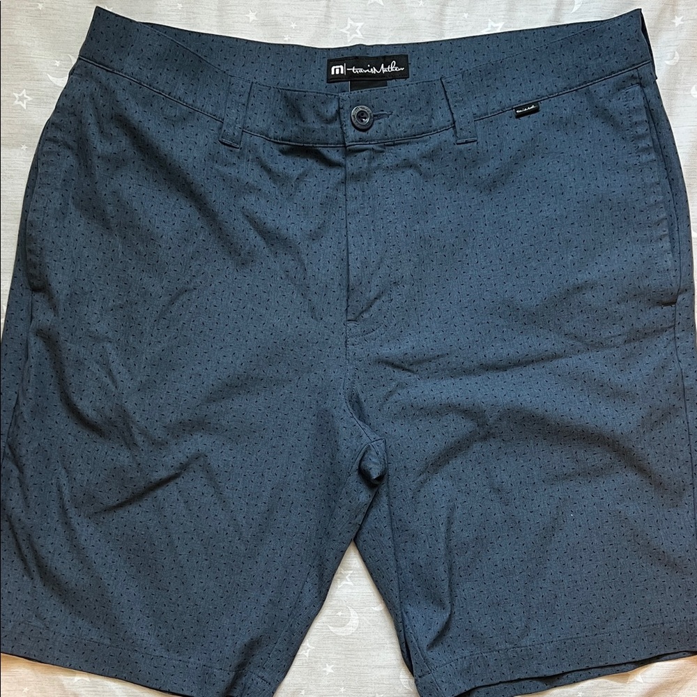 Travis Mathew Navy Flat Front Shorts